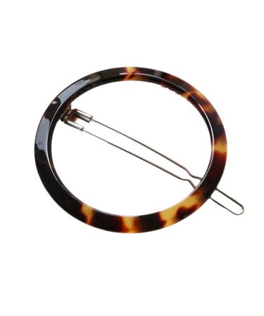 Lurrose 4pcs Acrylic Resin Hair Clips - Geometric Triangle & Circle Hairpins | Stylish Leopard Design for Parties & Daily Wear - Buy Online on GoSupps.com