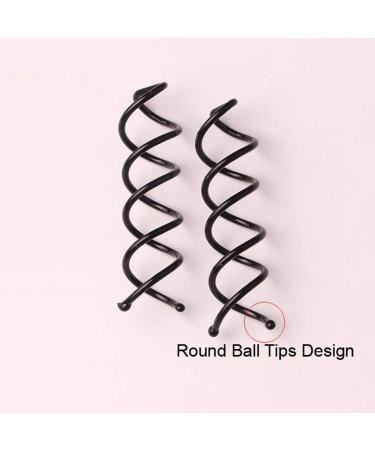 20 Pieces Spiral Bobby Pins for Bridal Bun | Rose Gold Spiral Hair Clips for Women and Girls - Buy Online on GoSupps.com