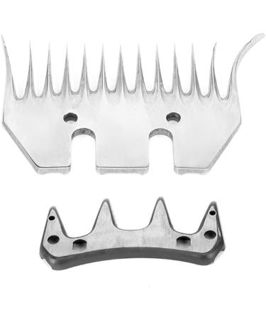 High-Strength Stainless Steel Shear Knife for Sheep & Goats | 13 Tooth Curved Blade with Swivel | Replacement Shear Knife - Buy Online on GoSupps.com