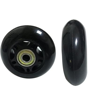 GSHFIGHTING Black Luggage Suitcase Replacement Wheels Set - 75mm x 24mm x 8mm - Inline Skate Wheels with ABEC 608zz Bearings - Buy Online on GoSupps.com