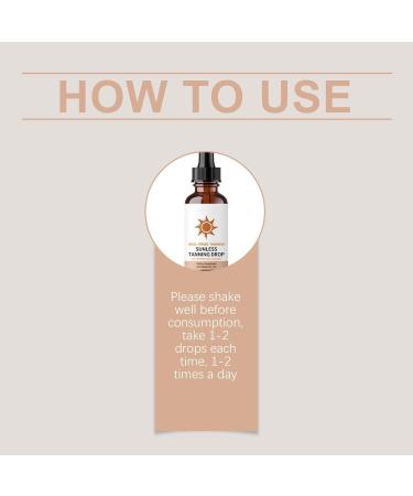 Selftanning Water Drops 60ml Sunless Tanning Oil Fast Tanning Oil for Face and Body Daily Use for Women and Men Travel Vacation Home Outdoor - Buy Online on GoSupps.com