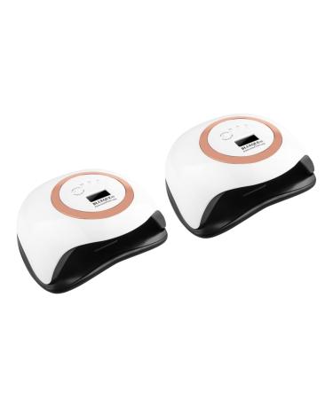 DOITOOL 2pcs 42 Nail Polish Dryer 168w Nail Dryer Manicure Tool Drying Gel Light LCD Display Lamp Gel Lamp Nail Polish Glue