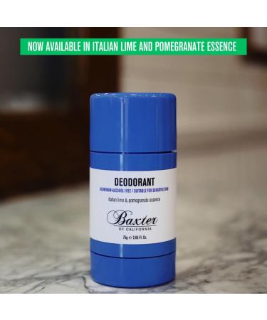Baxter of California Aluminum-Free Deodorant - Italian Lime & Pomegranate Essence | 2.65 oz | International Shipping Available - Buy Online on GoSupps.com