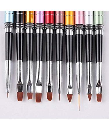 RIYAN Nail Art Brushes Point Painting Pen Set Nail Art Tips Suitable for Home and Salon Use Tools 10 Pieces - Buy Online on GoSupps.com