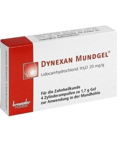 Dynexan mouth gel cylinder ampoules 4x1.7g