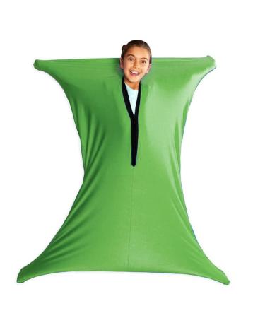 Body Sock Sensory Sox Deep Pressure Stimulation Suitable age 3-18 sensory durable seams asd child stretchy for Children and Adults with Sensory Proceessing Disorders or Autism (Color : Green Size : XL/X-Large-74*165cm Green