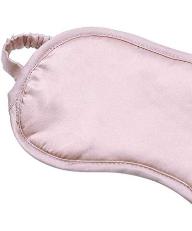Nuwbay Soft Silk-Like Sleep Eye Mask with Elastic Strap Headband - Light Pink - Buy Online on GoSupps.com