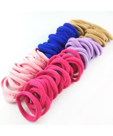 100 Multi-Colored Hair Ties for Women - Metal-Free Elastic Ponytail Holders & Accessories - Buy Online on GoSupps.com