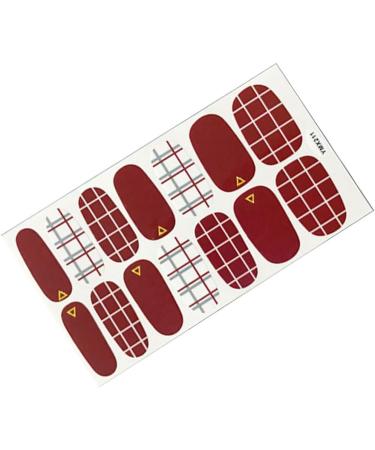 dijiusidy Nail Art Stickers Self-Adhesive Fingernail Decal with Strap Glue DIY Art Decor Full Cover Manicure Kits for Women Girls YMX211 - Buy Online on GoSupps.com