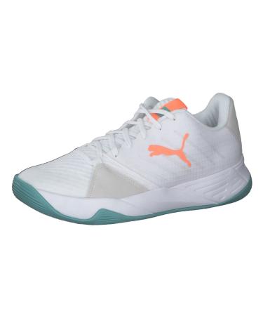 PUMA Unisex Accelerate Pro W+ Indoor Trainers 41 EU Puma White Neon Citrus Nimbus Cloud Porcelain