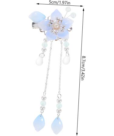 Healeved 1 Pair Antique Pair Clip Flower Barrettes Vintage Hair Clips Hairpins Flower Hair Barrettes Hair Accessories for Women Retro Hair Clips Hanfu Hair Accessories Tassel Hairpins - Buy Online on GoSupps.com