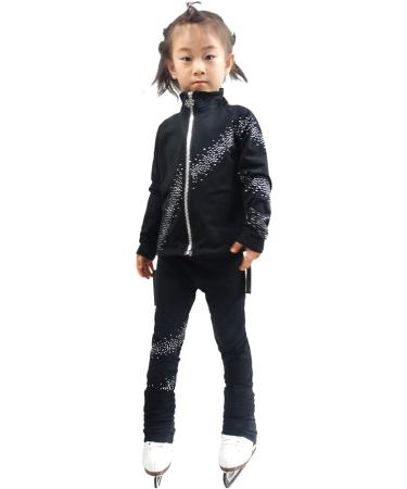 LIUHUO Girls Fleece Ice Skating Pants & Overboots Set | Kids Figure Skating Leggings 10-12 Years - Buy Online on GoSupps.com