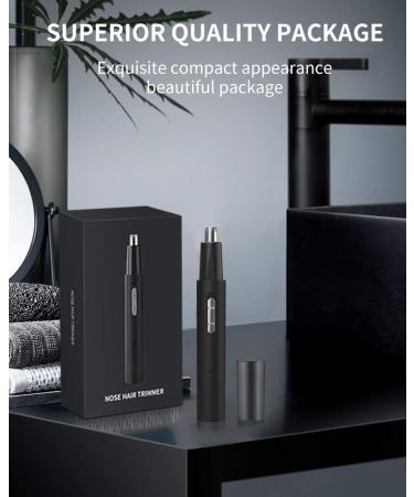 Professional USB Rechargeable Nose Trimmer for Men & Women - Painless IPX7 Waterproof Dual Edge Blades - Easy Cleaning - Buy Online on GoSupps.com