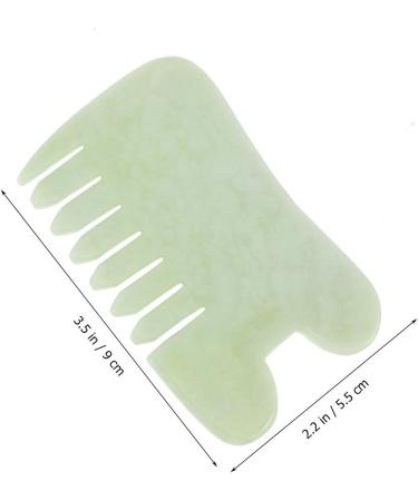 Artibetter Jade Gua Sha Massage Tool - Comb Shape for Spa Acupuncture Therapy & Trigger Point Relief - International Shipping Available - Buy Online on GoSupps.com