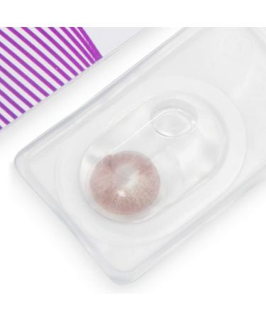 Brown Premium Contact Lenses 'Jasmine Choco' - Soft 3-Month Colored Lenses with Container 2-Pack -0.75 Diopters 14.00mm 8.6mm - Buy Online on GoSupps.com