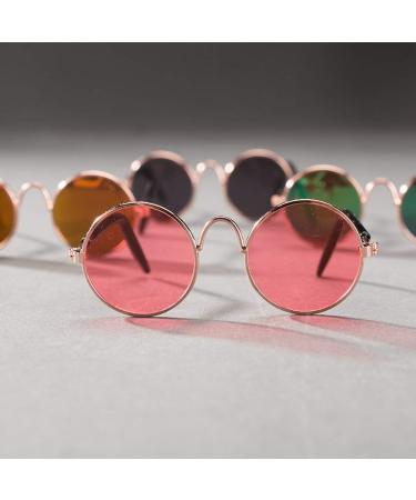Dog Cat Glasses Teddy Small Dog Sunglasses British Short Cloth Doll Sunglasses Puppy Jewelry Pet Supplies Adorable Quality and Practical Nice - Buy Online on GoSupps.com