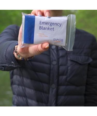EVAQ8 Grab Bag with 50 Emergency Foil Blankets for First Aid Emergencies and Evacuations - Buy Online on GoSupps.com