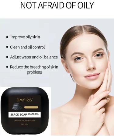 Black Soap Handmade Organic Shea Butter Anti Rebelles Face Treatment Acne Moisturizing SkinCare Beauty Body Bath 100g - Buy Online on GoSupps.com