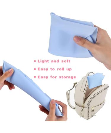 Vicloon Silicone Baby Bib 2PCS | Waterproof Baby Feeding Bibs with Fork Spoon | Adjustable & Easy to Clean | Wide Food Catcher Pocket | Unisex Toddler Bibs - Blue-Dark Green - Buy Online on GoSupps.com