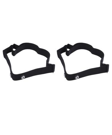 2X Chest Belt Strap for Sports Wireless Frequency Heart Rate Monitor Black