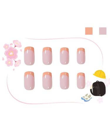 RUNRAYAY 24pcs Orange Press on Nails - Medium Almond Shape Acrylic Nails for Women & Girls - Buy Online on GoSupps.com