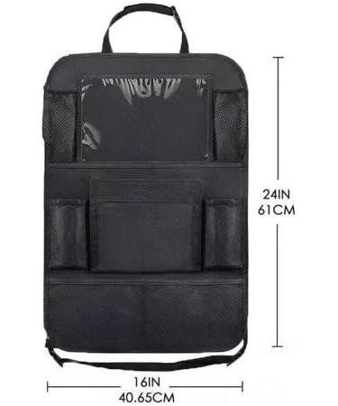 Kardne 2Pcs Kids Car Seat Storage Bag - Waterproof Organizer with Anti-Kick Protectors & Toy Storage Pockets | Easy Clean 600D Polyester Mesh - Buy Online on GoSupps.com