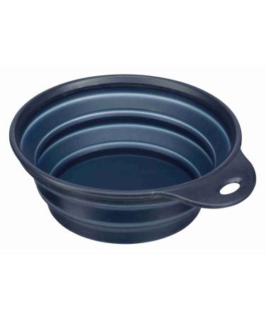 Trixie 25018 travel bowl silicone fixed rim 1 l/ 18 cm silicone bowl 1 liter