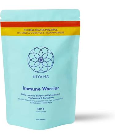 100% Vegan Immune Booster Supplement NIYAMA Immune Warrior | With Clinically Studied Beta Glucans Zinc Buffered Vitamin C | Strengthening Immune System Booster Powder | Orange Pineapple Flavour (30 Servings) - Buy Online on GoSupps.com