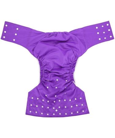 Buy Washable Adult Diapers - Adjustable Cloth Diaper Pants for Incontinence Care | Breathable & Reusable Purple Diapers - Buy Online on GoSupps.com