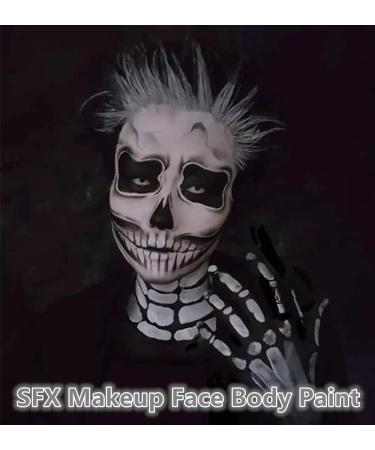 Go Ho Light Grey Face & Body Paint Makeup - Professional Water Based Creamy Gel Palette for Adults & Children Cosplay, SFX, Costumes, Festivals & Halloween - 25g - Buy Online on GoSupps.com