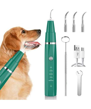 Tartar -remover tooth cleaner Ultrasound for dog and cat dental care set for dogs & cats tooth cleaning and cleaning set combats tartar bad breath & gum infections greener