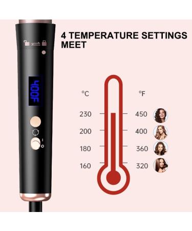 Buy 5 in 1 Curling Iron - Interchangeable Ceramic Wands Fast Heating Ideal for All Hair Types Includes Heat Protective Glove & Clips - International Shipping Available - Buy Online on GoSupps.com