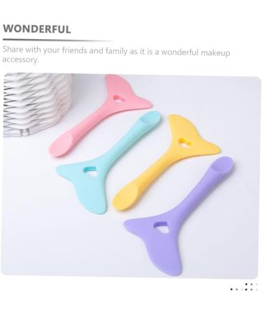 FOMIYES 2pcs Eyeliner Aid Facial Tool Eyeshadow and Eyeliner Stencils Pad Kit Face Cream Spoon Make up Set - Buy Online on GoSupps.com