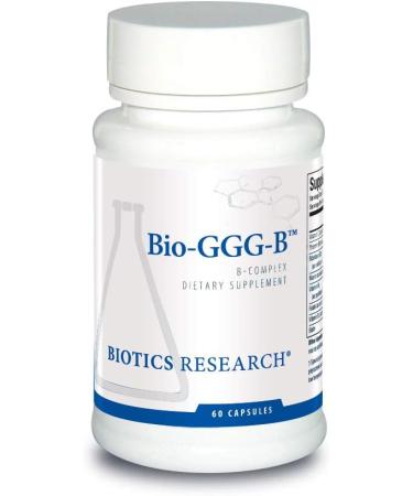 Biotics Research Bio GGG B B Complex Biochemically activated forms of B vitamins. Thiamin Riboflavin Niacin B6 B12 Folate. Produce Energy Optimize Positive Mood Cardiovascular Health 60 Capsule - Buy Online on GoSupps.com