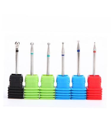 minkissy Nails Drill Bits Nail Drill Bits Nail Grinding Head Manicure Drill Bits Electric Set