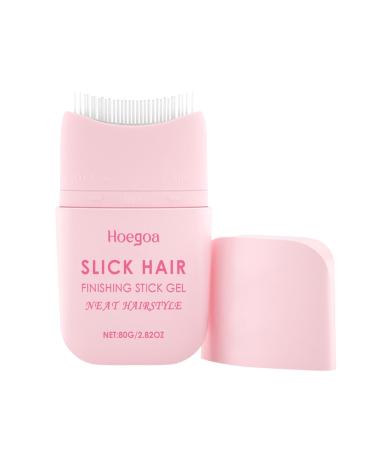 Hair Wax Stick for Women, Hair Gel and Finishing Stick with Comb, Non-Greasy Refreshing Finishing Cream for Broken Hair to Style Flyaways and Damaged Hair
