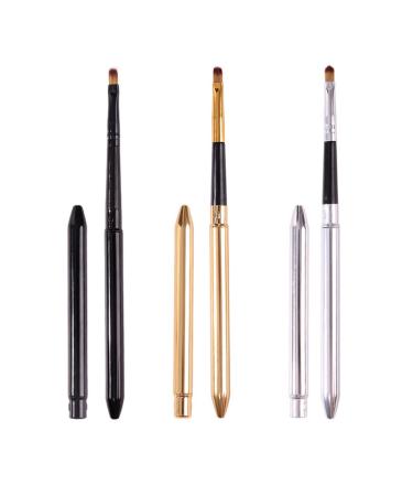 MAGICLULU Lip Brush Applicator Set - 4pcs Portable Makeup Brushes for Lipstick & Gloss - Oblique Head Lip Applicators for Flawless Application - Buy Online on GoSupps.com