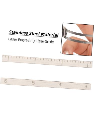 Healeved 5pcs eyebrow drawing tools eyebrow shaper tool t-shape eyebrow measuring ruler 13.5x7.1cmx5pcs Silverx5pcs - Buy Online on GoSupps.com