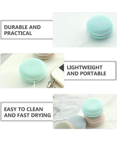 Healifty Pouch Microfiber Cleaning Cloth Set - 12pcs Macaron Shape Portable Lens & Screen Cleaner with Keychain - Mini Phone Wiper & Eyeglass Brush (Pink Blue Green Khaki - Buy Online on GoSupps.com