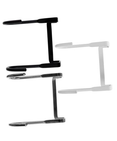 PRETYZOOM Double Hook 3pcs Hook up Heavy Duty Clothes Rack Coat Hangers Clothes Hanger Multipurpose Hook No Nails Drawer