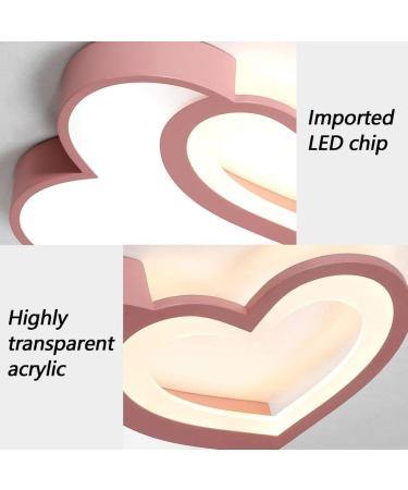 Children's LED Ceiling Lamp - Cute Cartoon Design for Kids' Rooms - Dimmable Remote Control Chandelier in Pink with Moon & Star - Perfect for Young Girls' Bedrooms - Buy Online on GoSupps.com