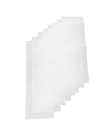 Housoutil 50 Sheets Highlight Stickers Hair Dying Paper Hair Coloring Hair Tint Paper Barber Shop Tool Hair Paper Wraps Hairdressing Tool White Hair Comb Hair Dye