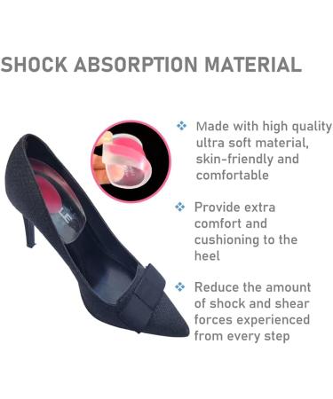 VivoFoot Gel Heel Cups - Plantar Fasciitis, Heel Spur, & Achilles Pain Relief - Men & Women - Small 1 Pair - Red - Buy Online on GoSupps.com