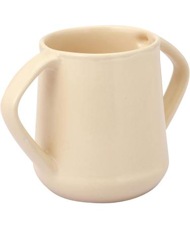 HealthGoodsIn BPA-Free Dual Handle Mug - Microwave Safe 11.83 US Fl. Oz. (350ml) - Dark Cream Color - Buy Online on GoSupps.com