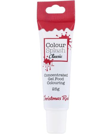 COLOUR SPLASH Christmas Red Food Colouring Gel 25g - Highly Concentrated Edible Ingredients, Easy Squeezy Tubes for Eye-Catching Cake Creations - Buy Online on GoSupps.com
