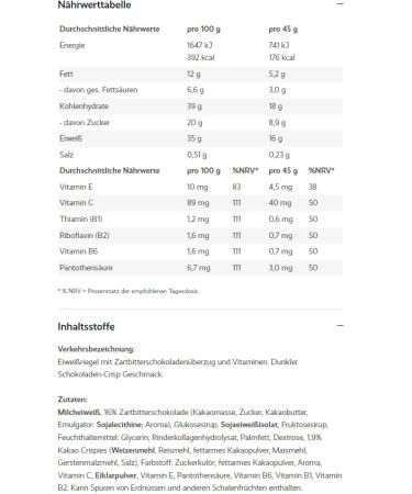 Power System Snack Power Dark Chocolate Protein Bar 24x45g | 35% Protein - Buy Now! - Buy Online on GoSupps.com