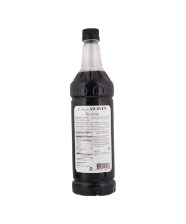 Monin Blackberry Syrup 1 Liter - Delicious Berry Flavored Cocktail Syrup for Iced Tea, Lemonade, and Cocktails - Gluten-Free Simple Syrup with Authentic Flavor - Clean Label - 33.8 Fl Oz - Buy Online on GoSupps.com