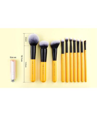 Jessup 10-Piece Professional Makeup Brush Set - Cosmetics for Eyes Face Eyeshadow Foundation & Eyeliner | International Shipping Available - Buy Online on GoSupps.com