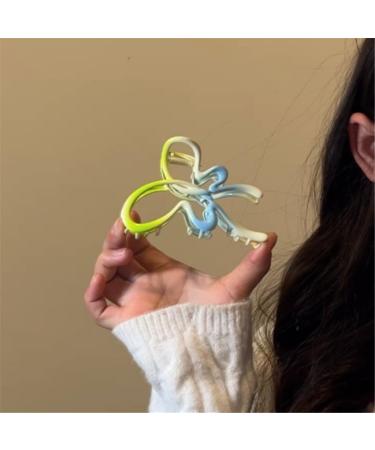 Limtula Lovely Hair Claw Hollowed out Butterfly Shape Hair Clip for Woman Camping Ponytail Hair Delicate Jaw Clip for Girl Green - Buy Online on GoSupps.com