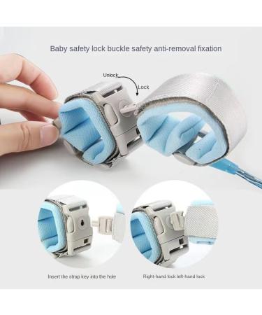 Child Safety Leash & Harness for Toddlers | Anti-Lost Wrist Belt | Skillers Linen - Blue - Buy Online on GoSupps.com